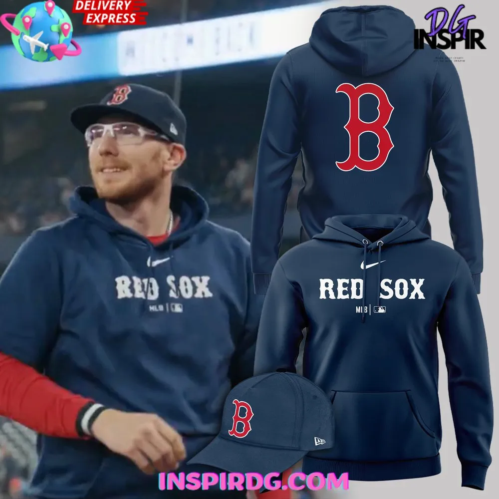 -Boston Red Sox Baseball Classic Navy Blue Hoodie