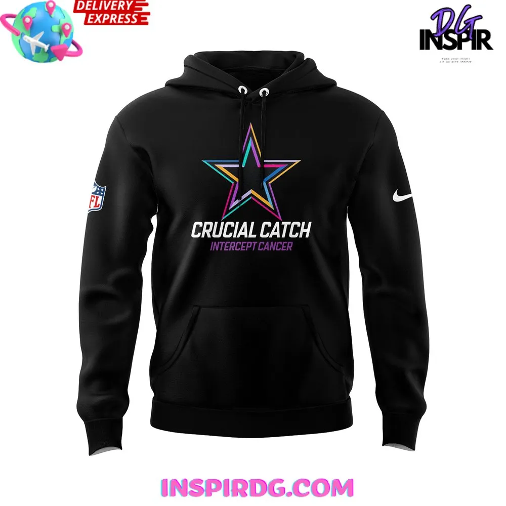 -Dallas Cowboys 2024 NFL Crucial Catch Intercept Cancer Hoodie