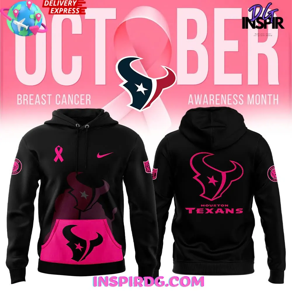 -Houston Texans NFL Crucial Catch Breast Cancer 2024 Hoodie