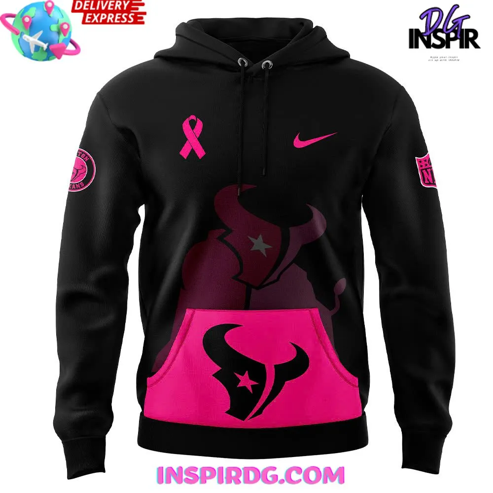 -Houston Texans NFL Crucial Catch Breast Cancer 2024 Hoodie