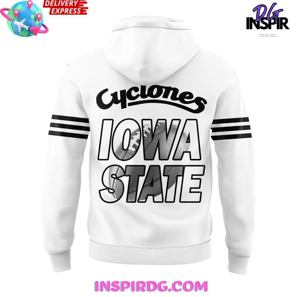 -Iowa State Football White Storm Special Edition Hoodie