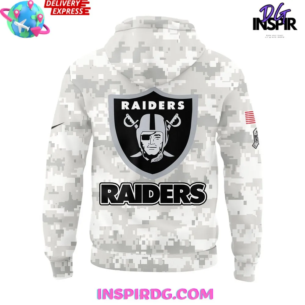 -Las Vegas Raiders Salute to Service 2024 Hoodie