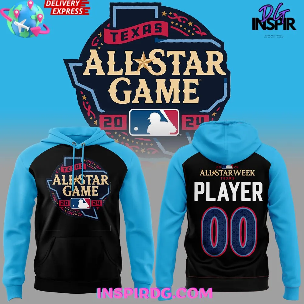 -MLB All-Star Game Texas 2024 Blue Hoodie