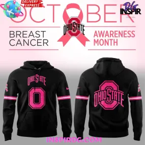 -Ohio State Football Breast Cancer Awareness 2024 Hoodie