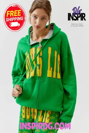 -Urban Outfitters Boys Lie Left On Read Harley Hoodie Sweatshirt