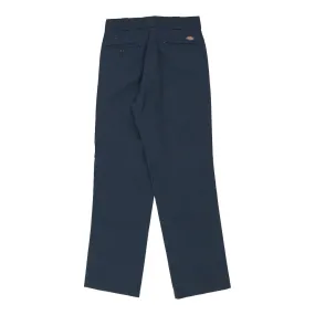 874 Dickies Trousers - 30W 32L Navy Cotton Blend