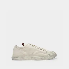 Acne Studios  Ballow Tumbled W Sneakers in Off White Canvas