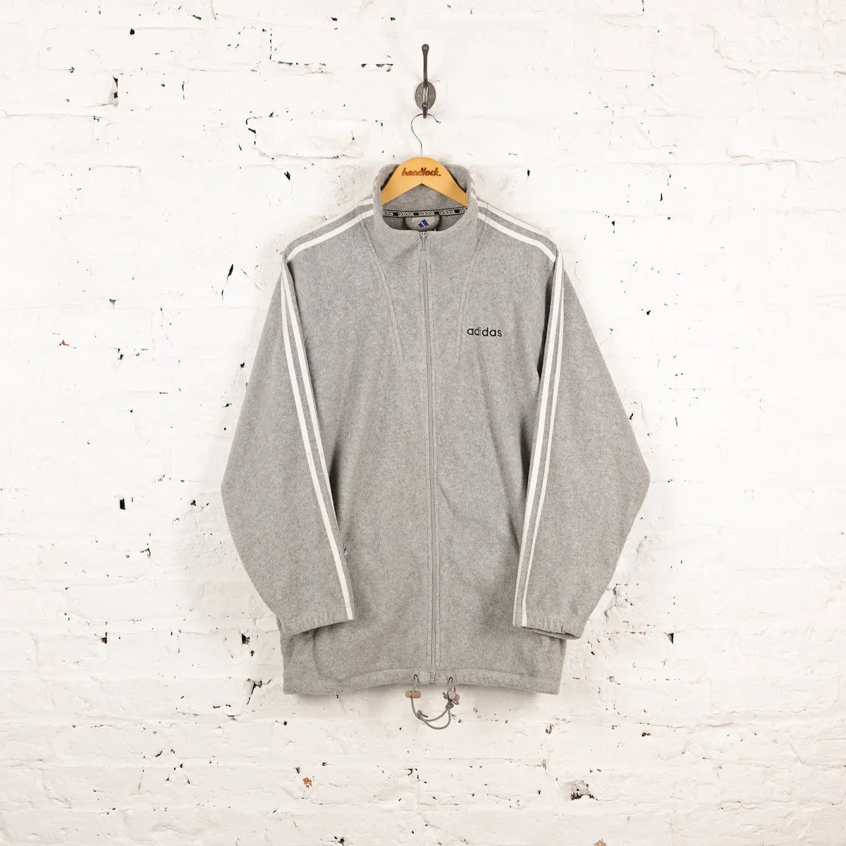 Adidas 90s Full Zip Fleece - Grey - L