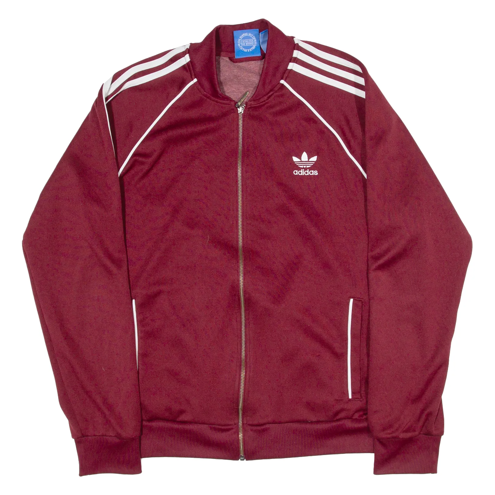 ADIDAS Womens Track Jacket Red L