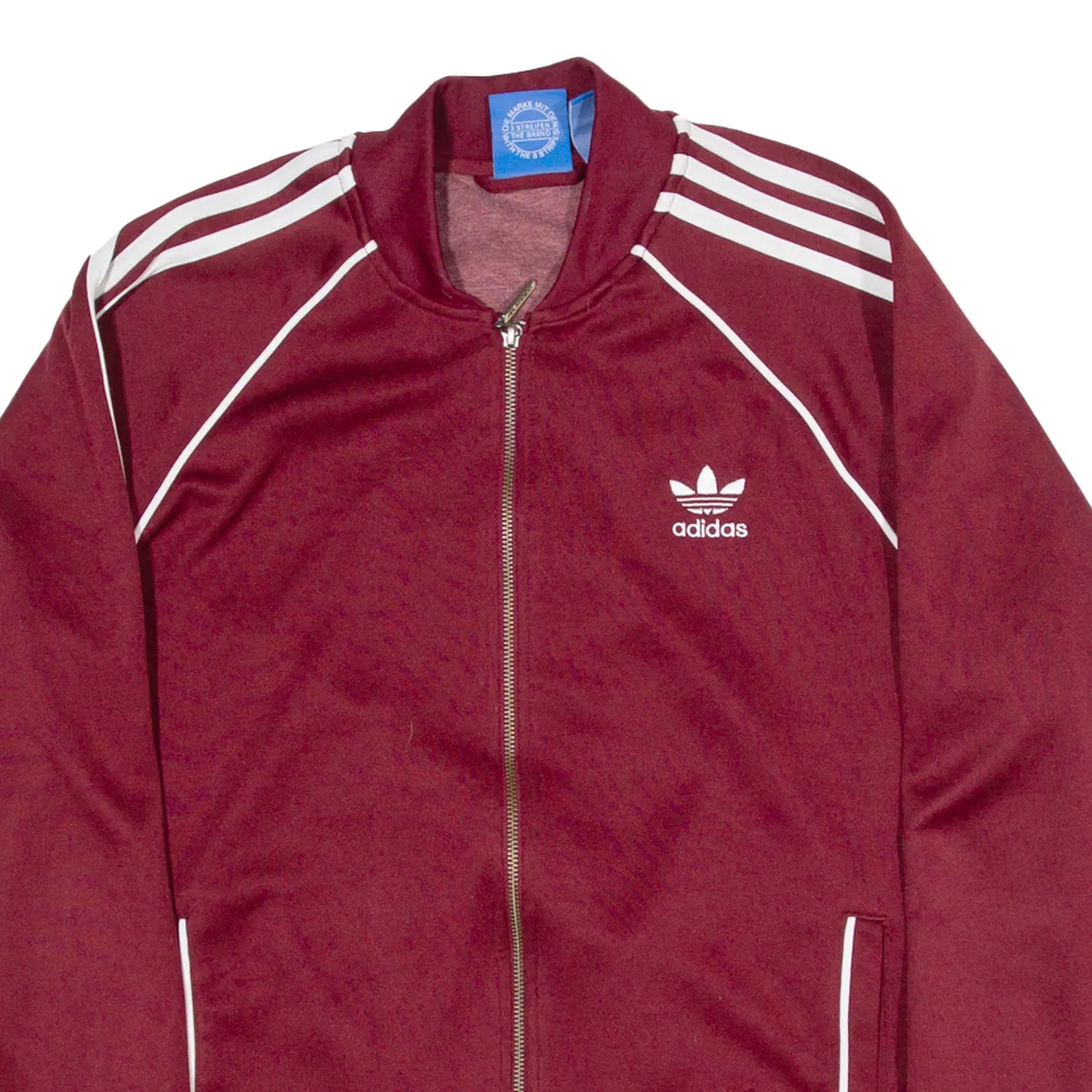 ADIDAS Womens Track Jacket Red L