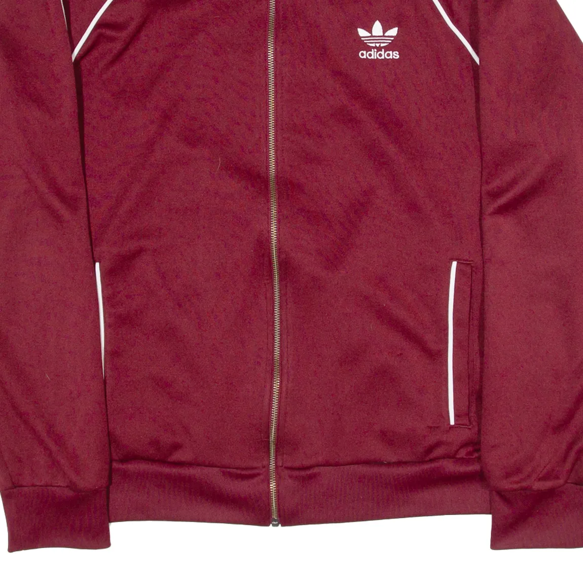 ADIDAS Womens Track Jacket Red L