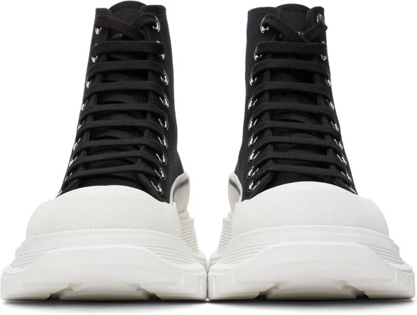 Alexander McQueen Black Tread Slick High Sneakers