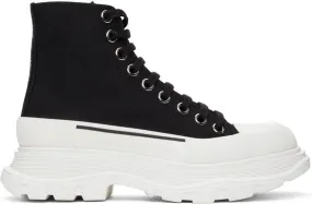 Alexander McQueen Black Tread Slick High Sneakers