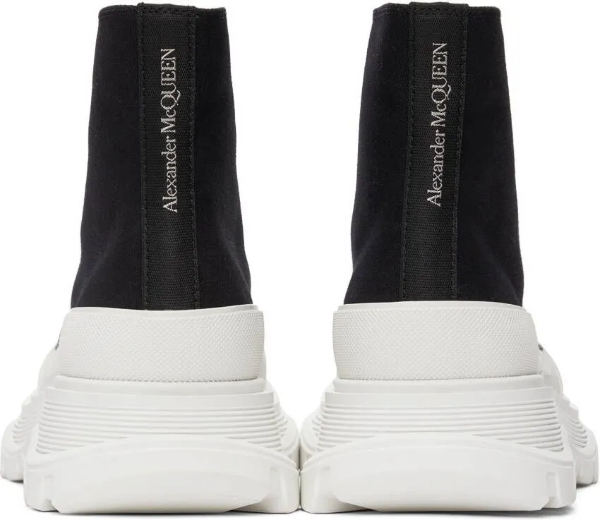 Alexander McQueen Black Tread Slick High Sneakers