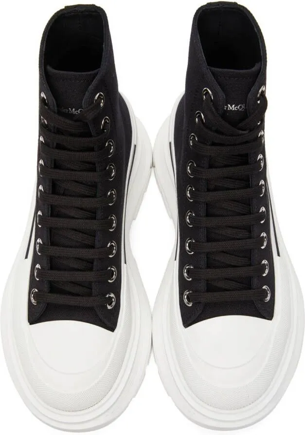 Alexander McQueen Black Tread Slick High Sneakers