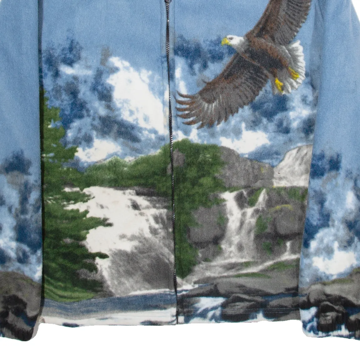 ATLAS Eagle Mountains Mens Fleece Jacket Blue L