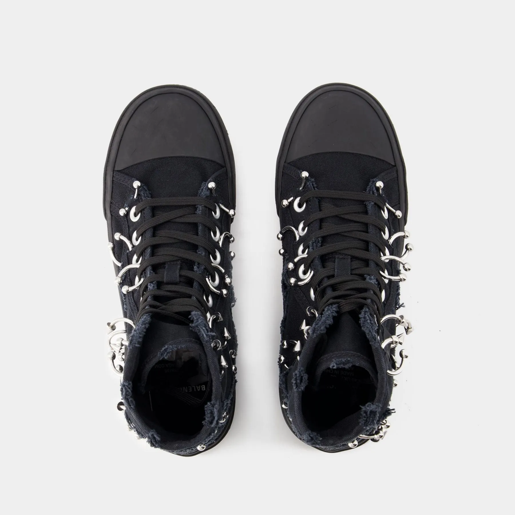 Balenciaga  Paris High Top Sneakers - Balenciaga - Canvas - Black