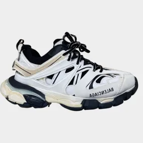 Balenciaga Women's Black & White Track Panelled Trainers