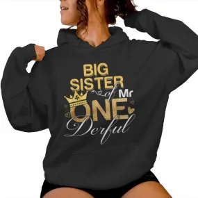 Big Sister Of Mr Onederful 1St Birthday First One-Derful Women Hoodie