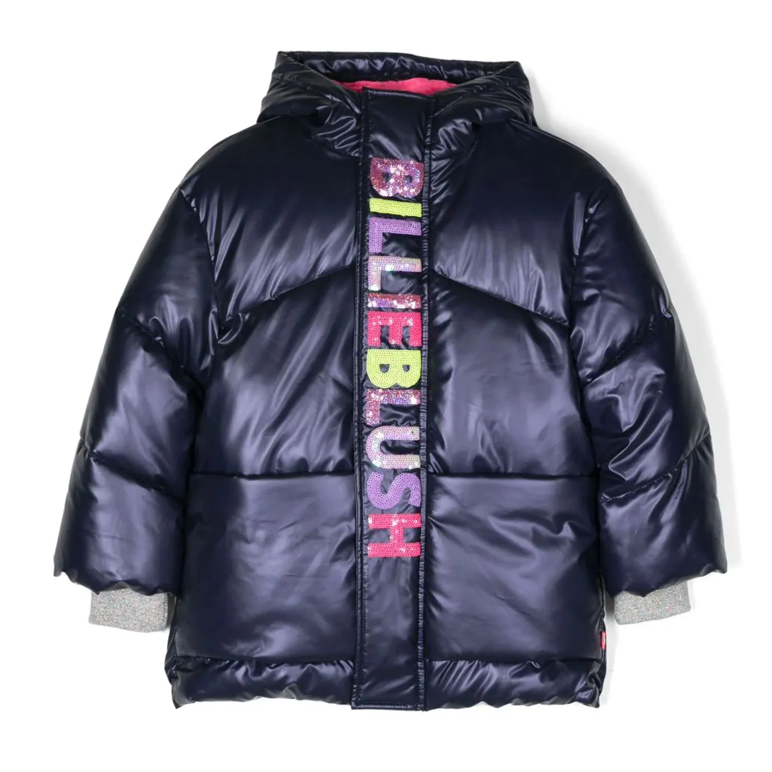 Billieblush Billieblush Blue And Fluo Pink Jacket For Girls