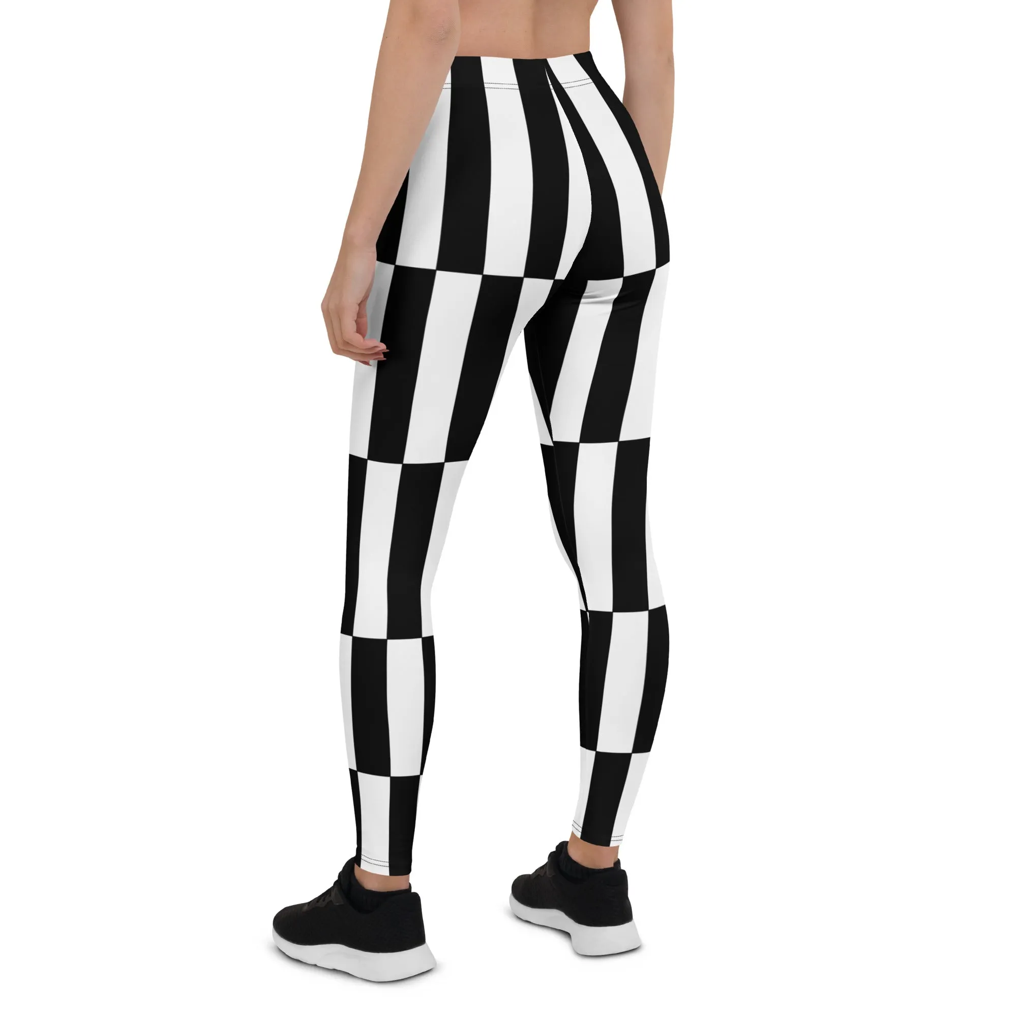 Black and White Optical Illusion Leggings