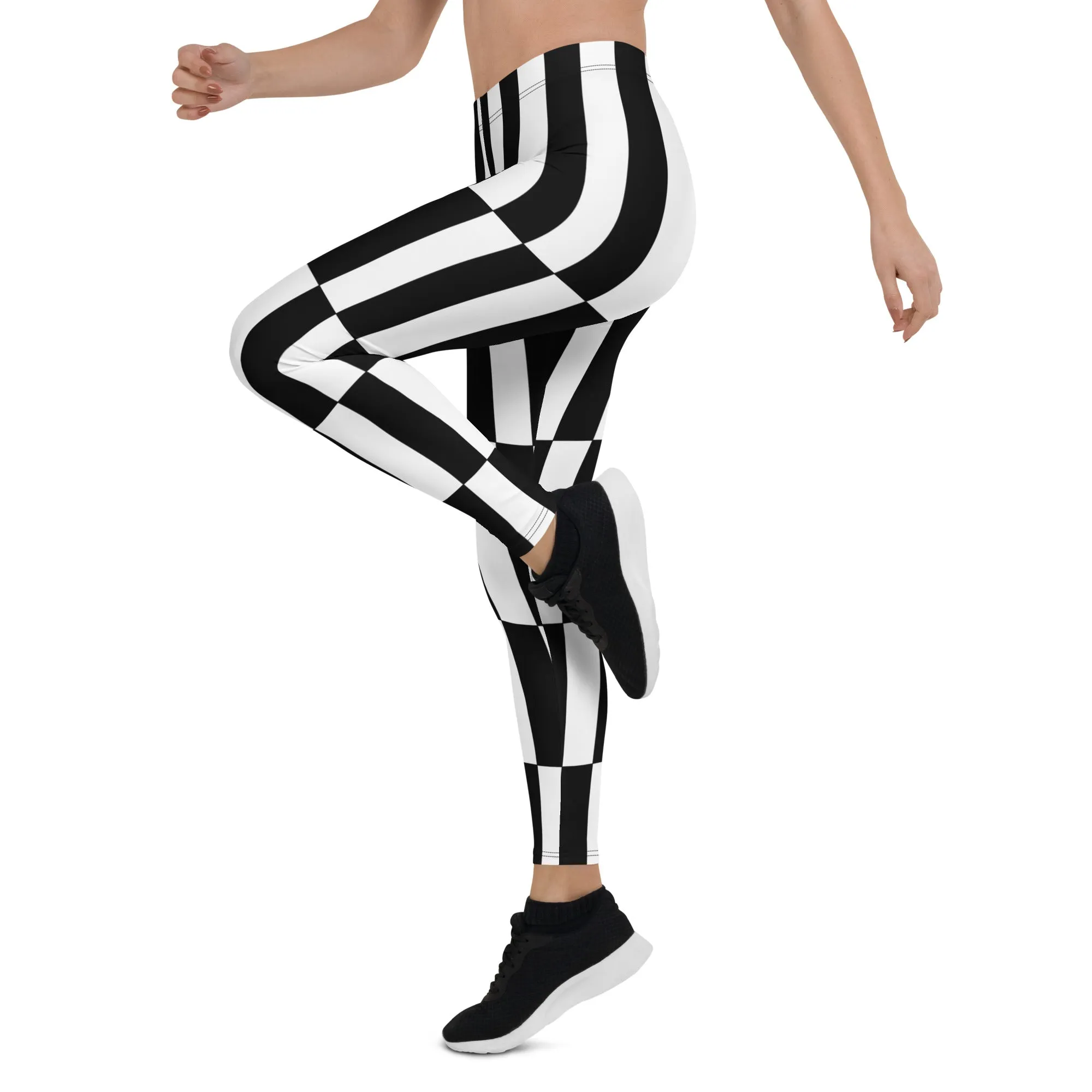 Black and White Optical Illusion Leggings