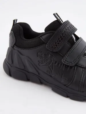 Black Two Strap Dinosaur Trainers | School | George at ASDA