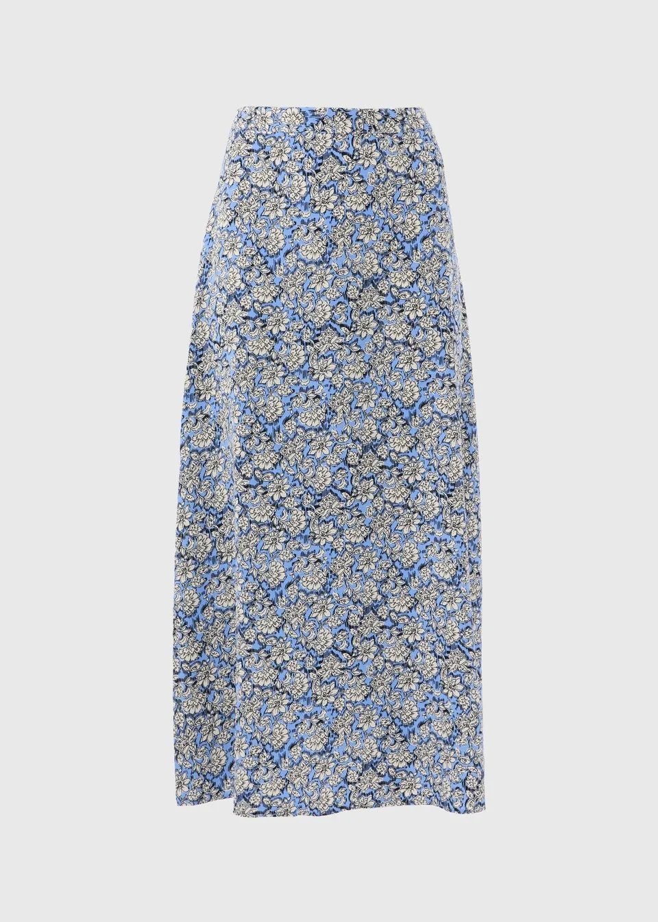 Blue Floral Midaxi Skirt