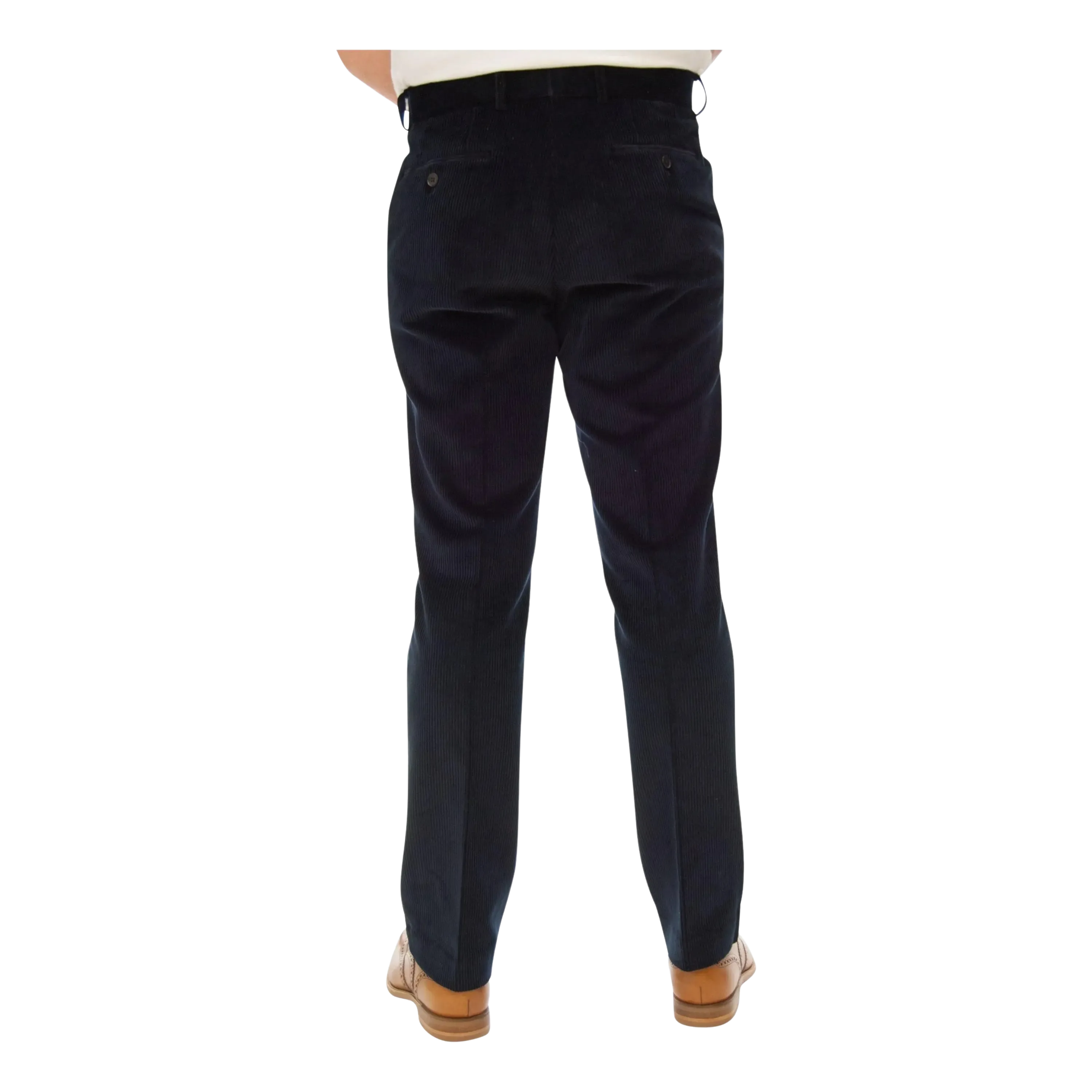 Bortoni Warwick Heavy Cord Trousers in Navy