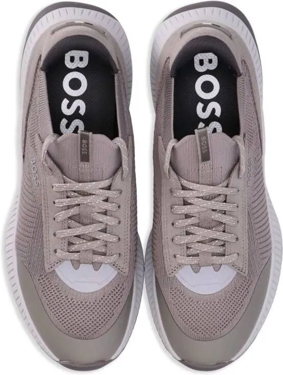 BOSS Ttnm Evo Slon panelled sneakers Grey