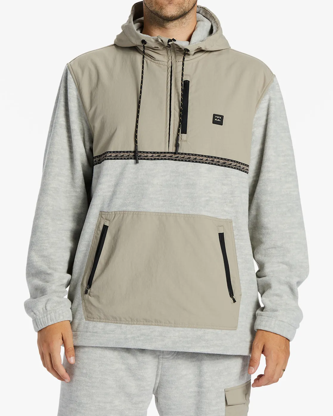 Boundary Graphene Half-Zip Fleece - Oatmeal Heather