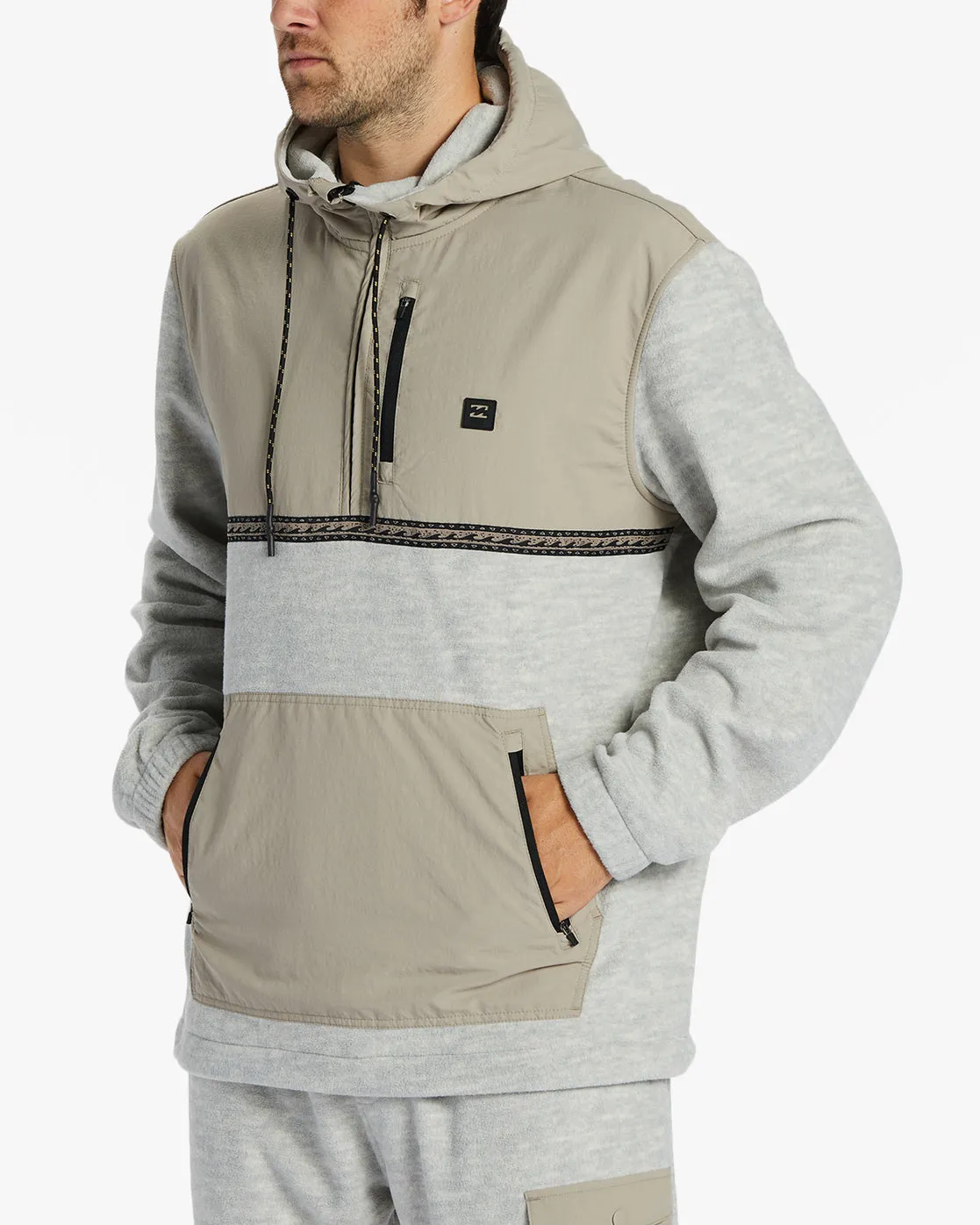 Boundary Graphene Half-Zip Fleece - Oatmeal Heather