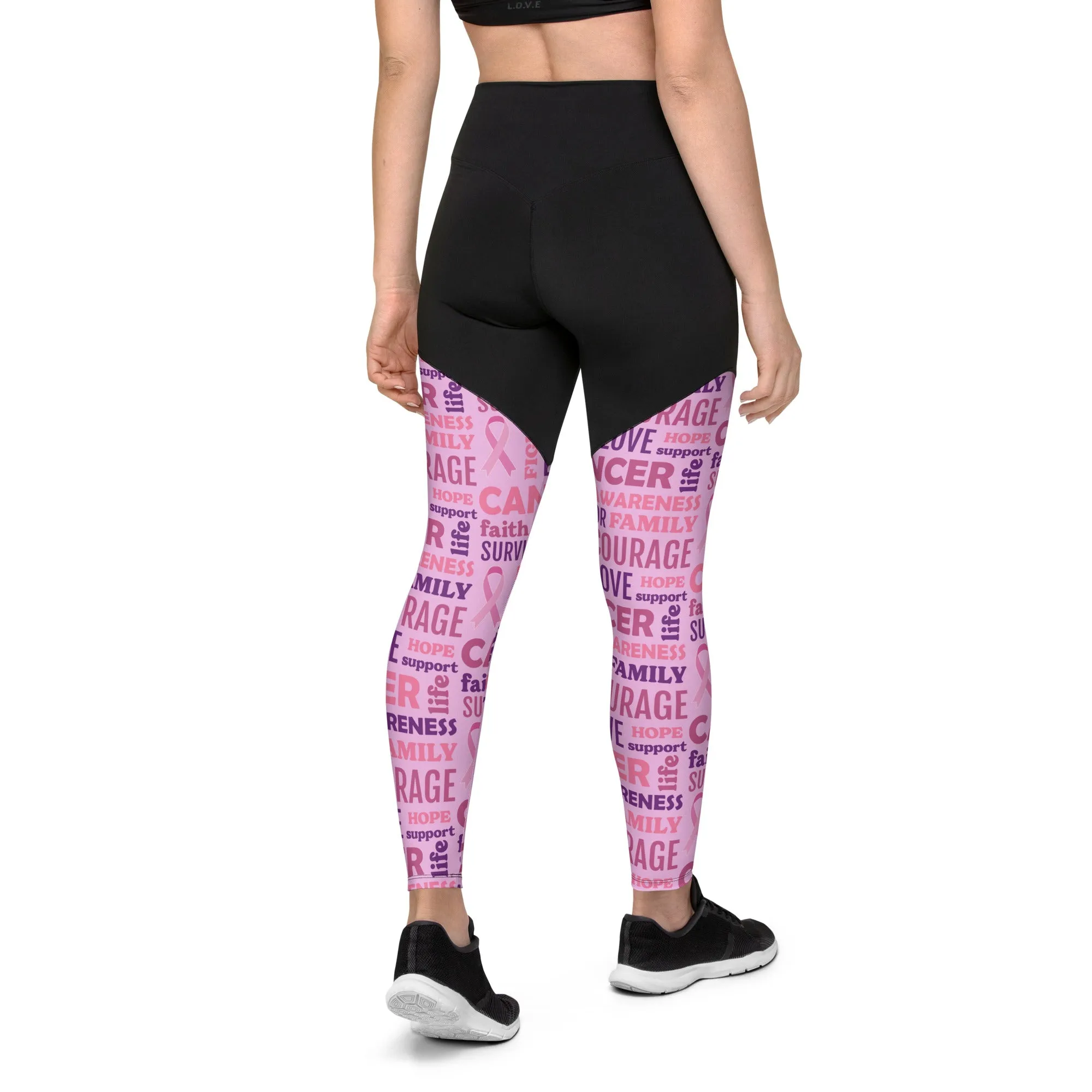 Breast Cancer Awareness Compression Leggings