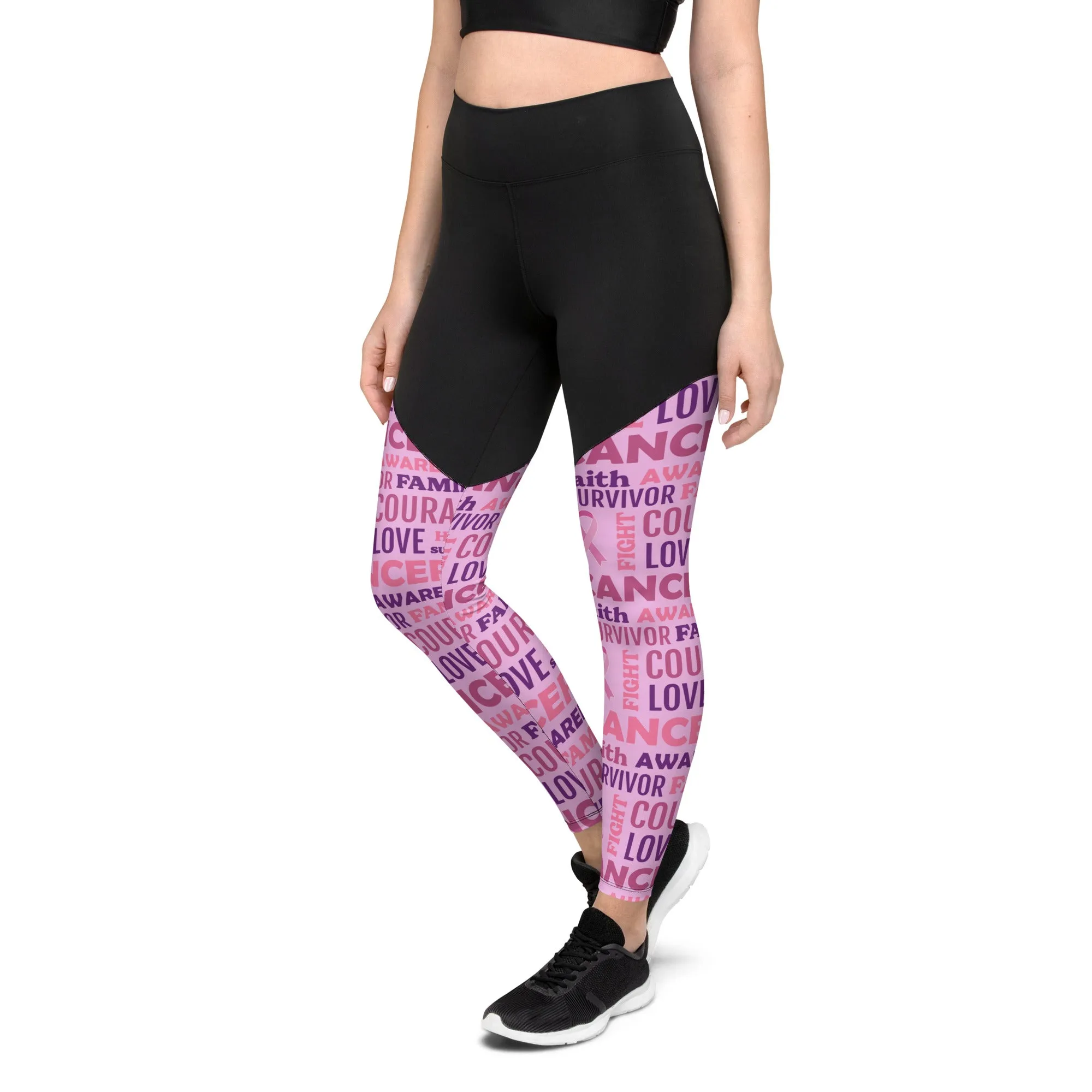 Breast Cancer Awareness Compression Leggings