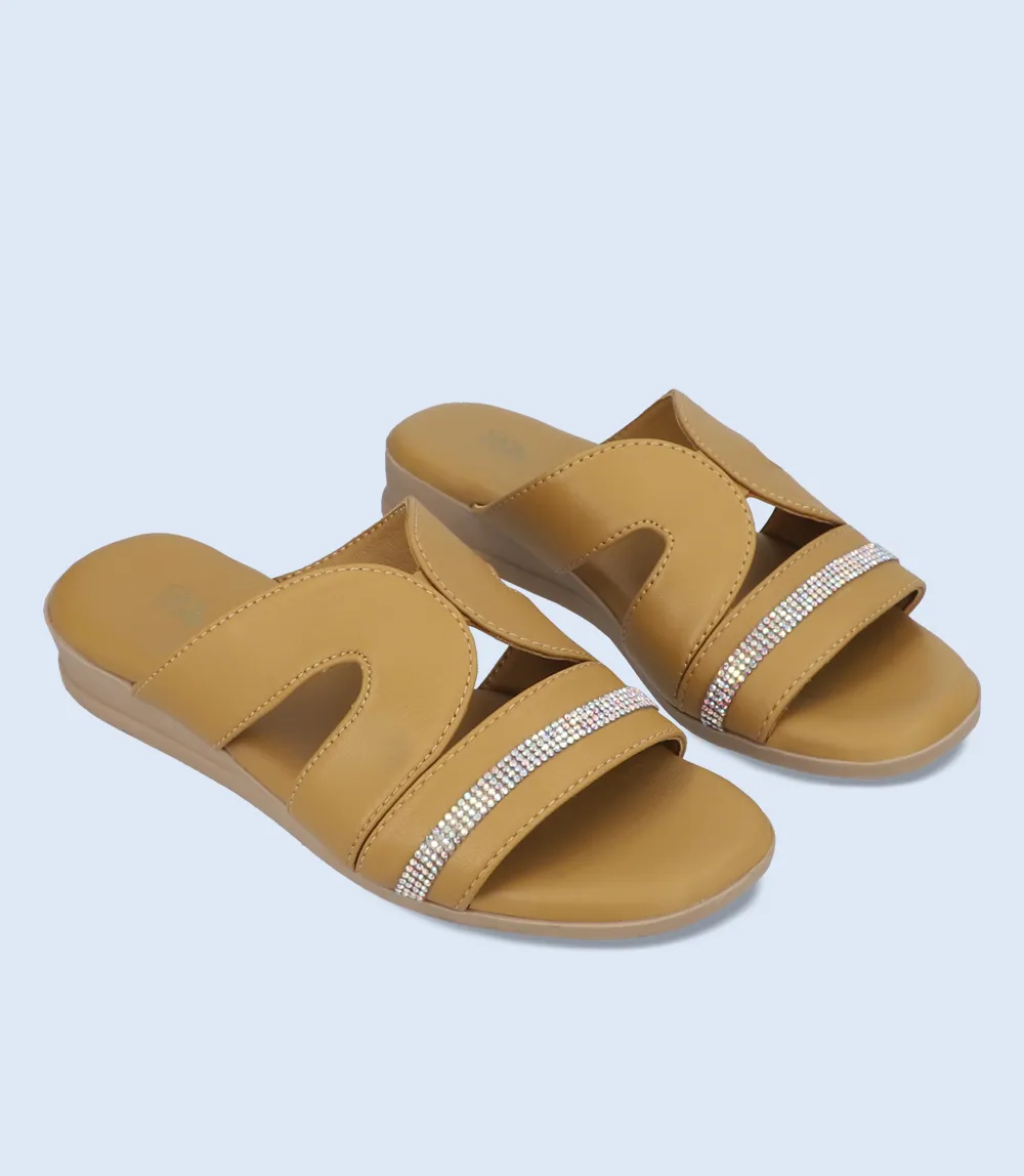 BW9521-MUSTARD-Women Casual slipper