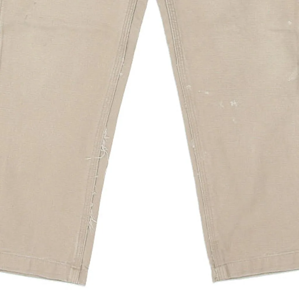 Carhartt Carpenter Trousers - 32W 30L Beige Cotton