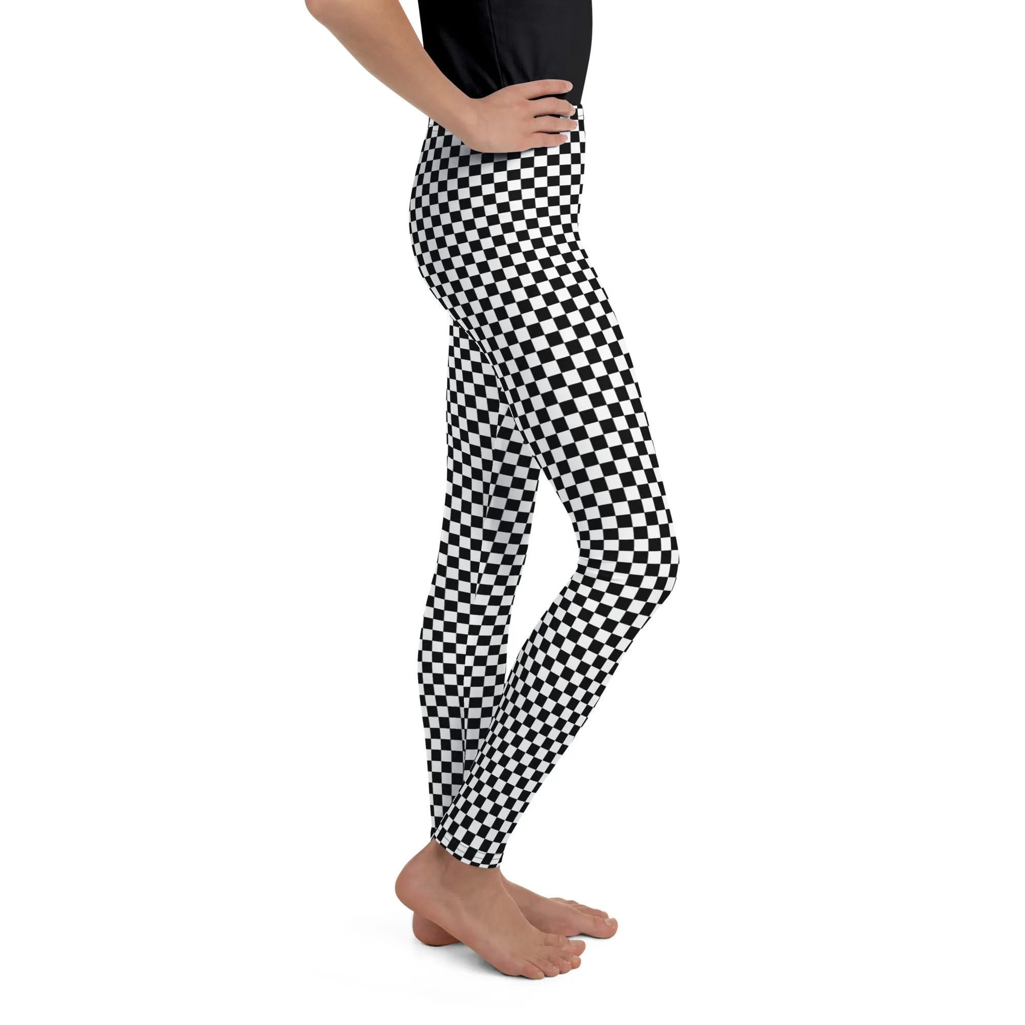 Checkered Youth Leggings