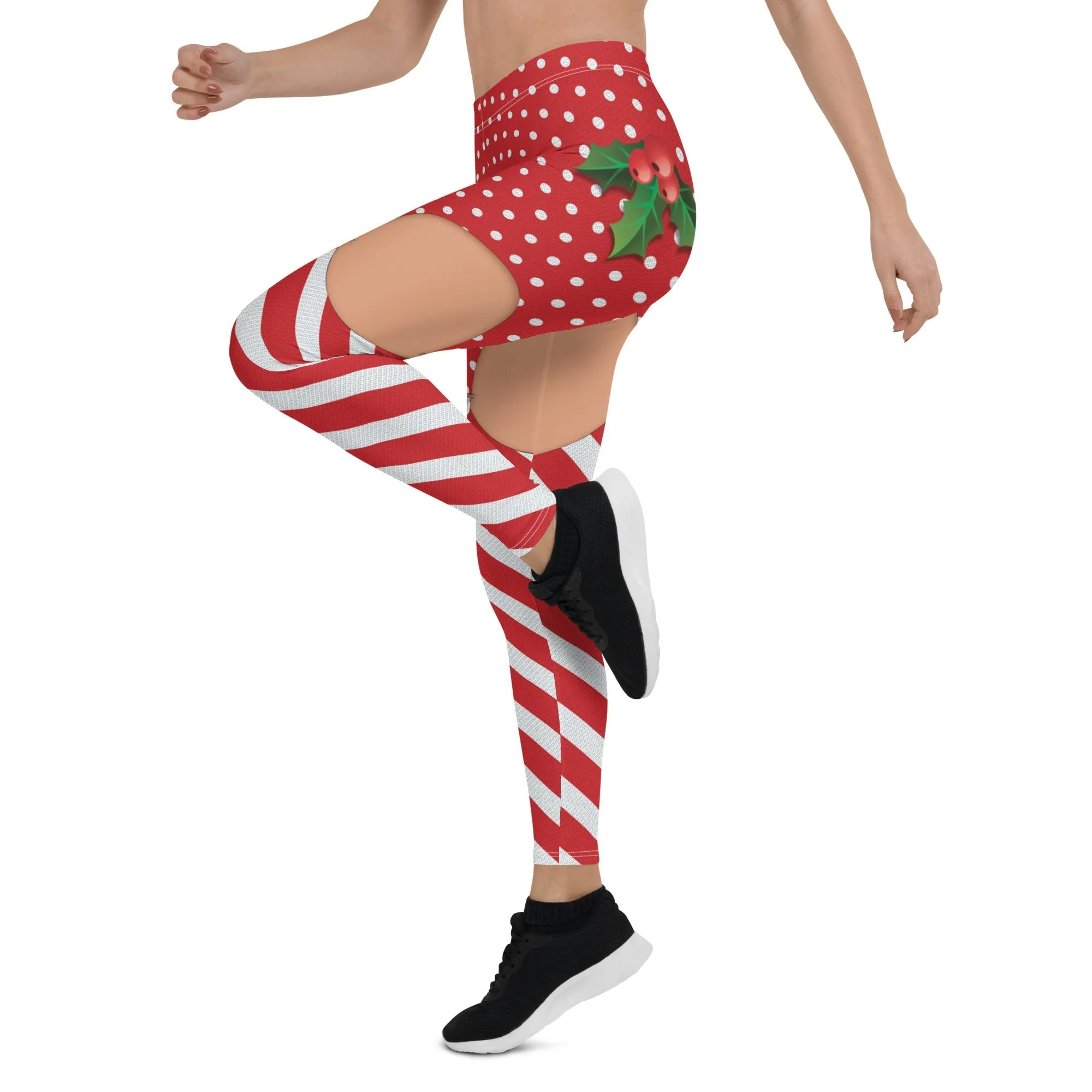 Christmas Suspenders Leggings