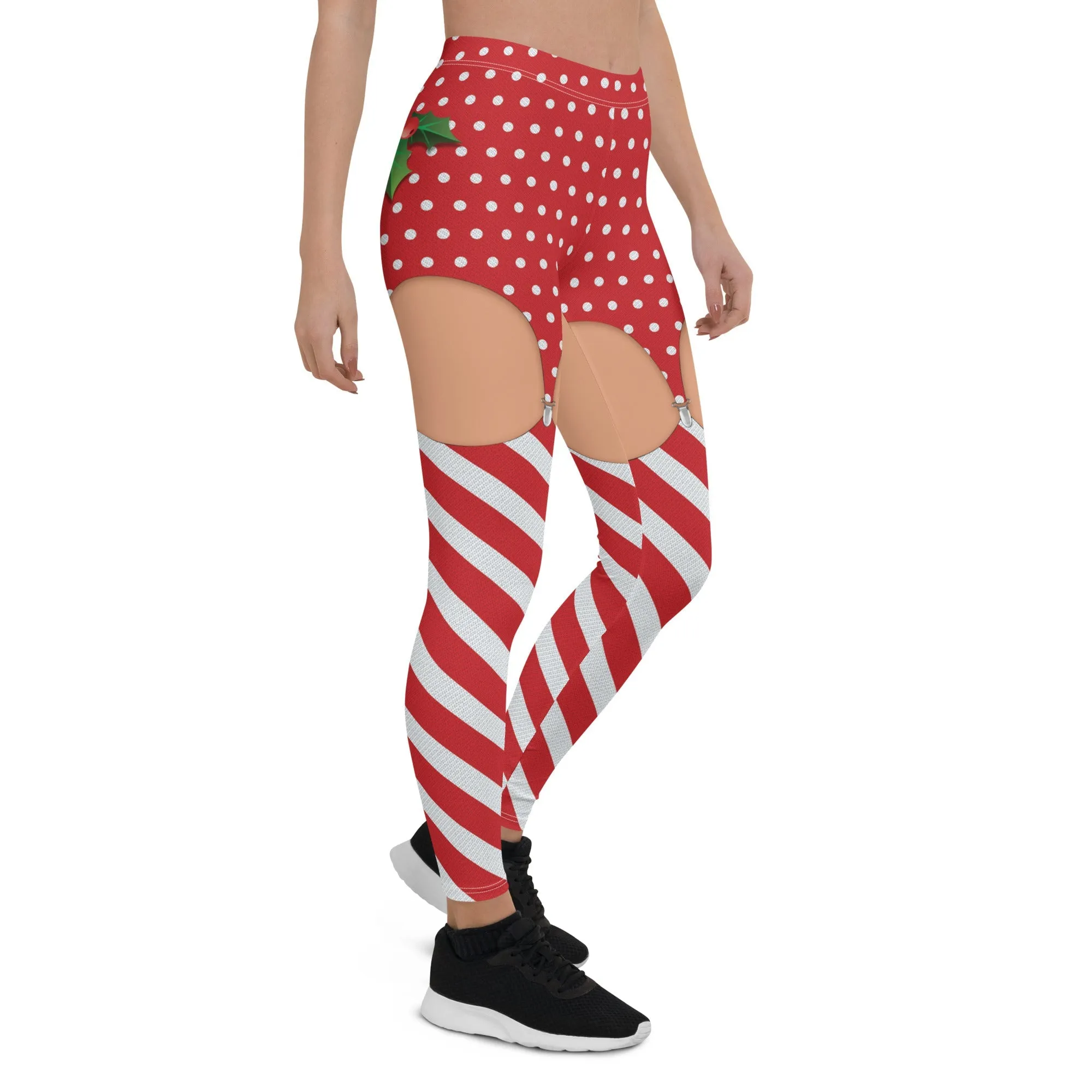 Christmas Suspenders Leggings