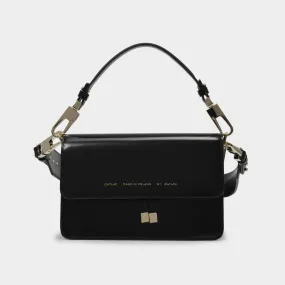 Chylak  Shoulder Bag in Glossy Black Leather