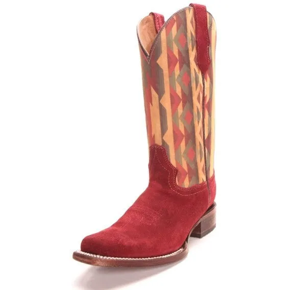 Circle G by Corral Women's Wine Aztec Print Cowboy Boot