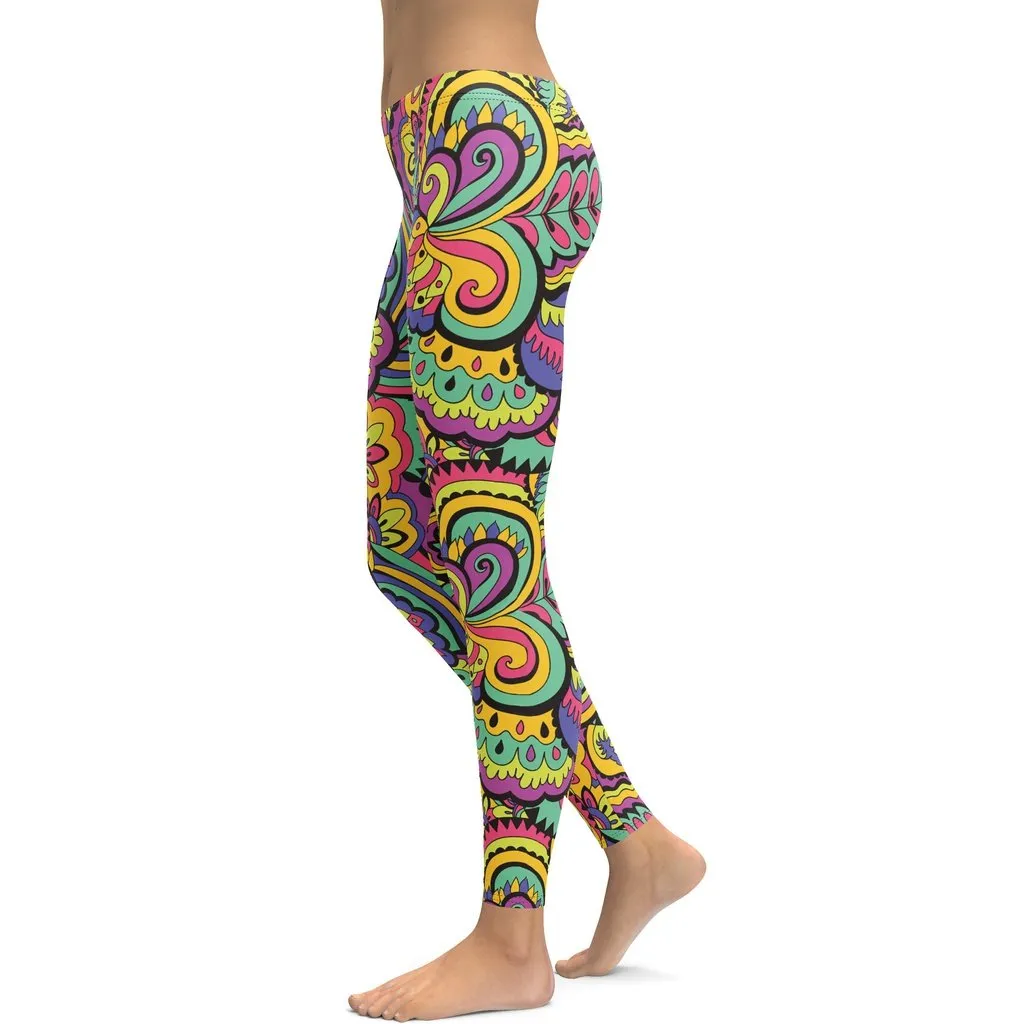 Colorful Fun Pattern Leggings