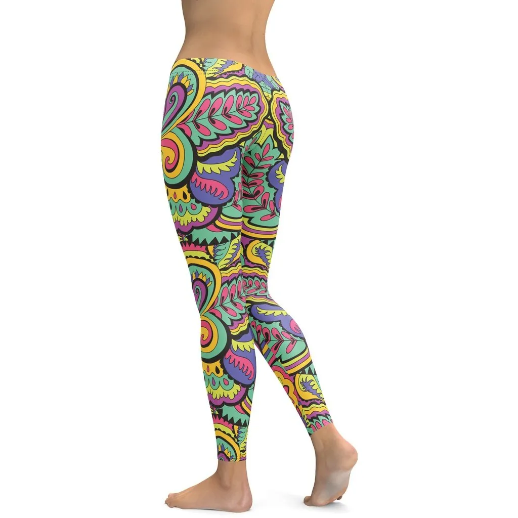 Colorful Fun Pattern Leggings