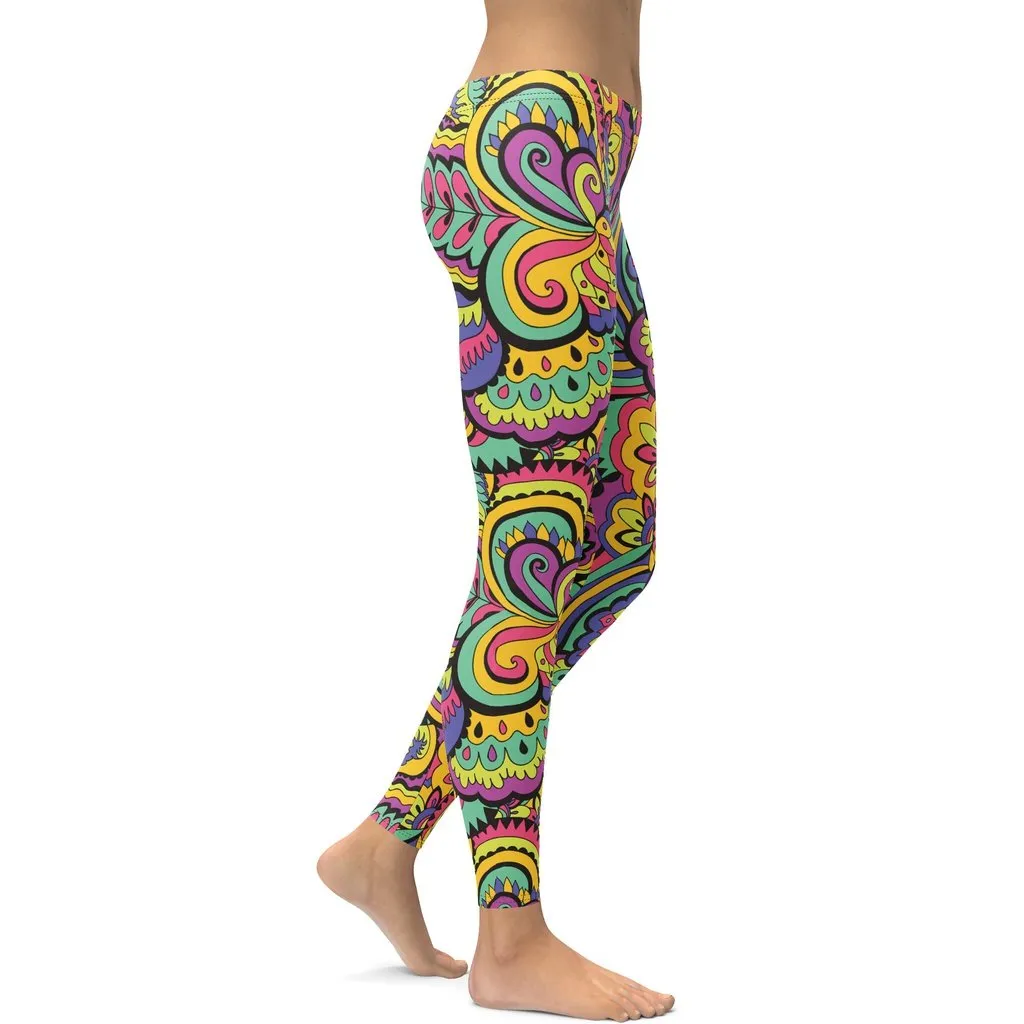 Colorful Fun Pattern Leggings