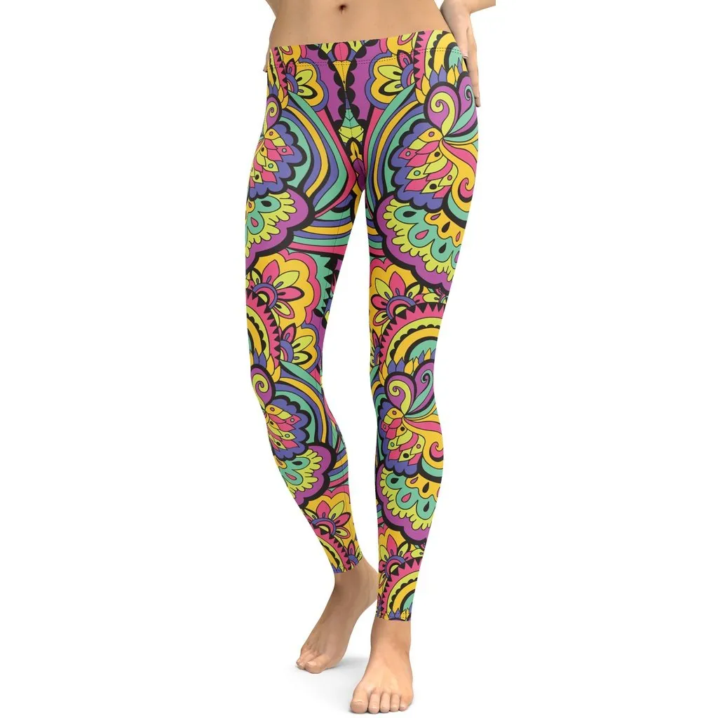 Colorful Fun Pattern Leggings