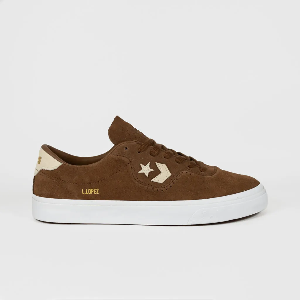 Converse Cons - Louie Lopez Pro OX Shoes - Chestnut Brown / Natural / White