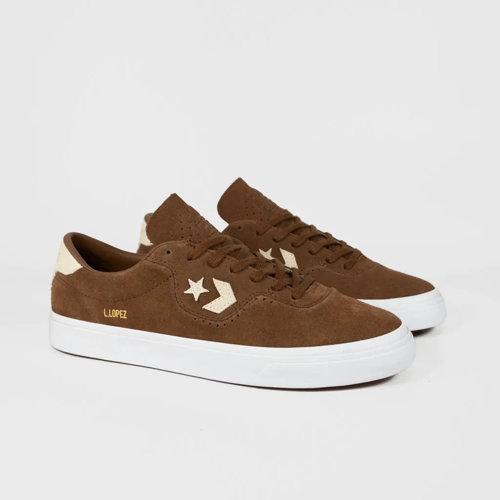 Converse Cons - Louie Lopez Pro OX Shoes - Chestnut Brown / Natural / White