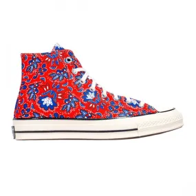 Converse Men Culture Prints Chuck 70 Hi (red / habanero red / egret / rush blue)