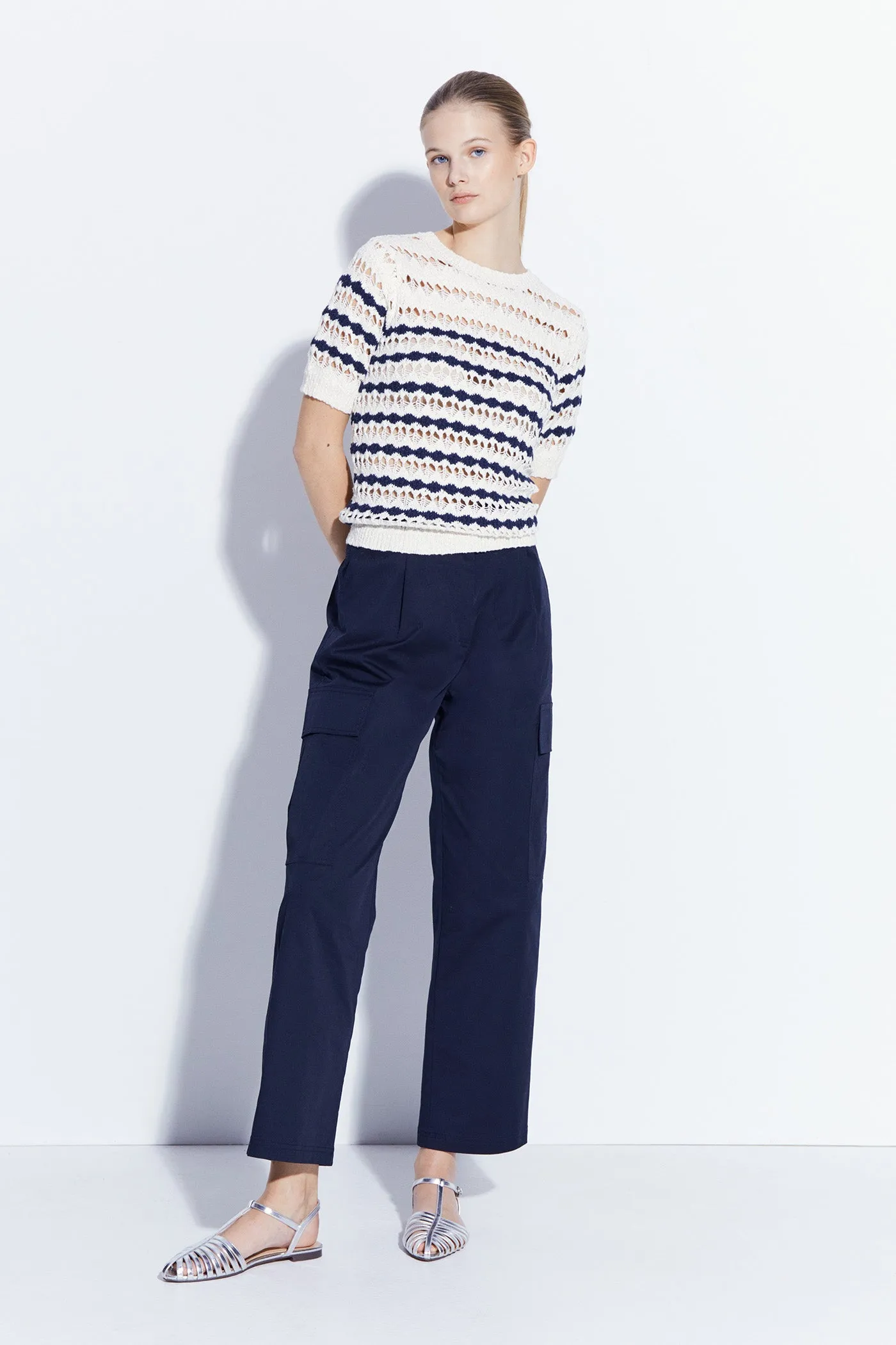 Cotton cargo trousers