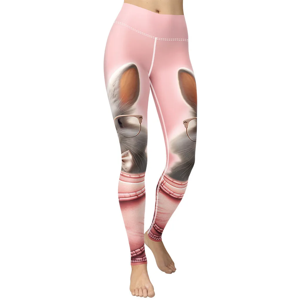 Cute Bunny Yoga Leggings